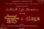 2025 Annual Convention & 41st AGM for SASA Life Members : inv